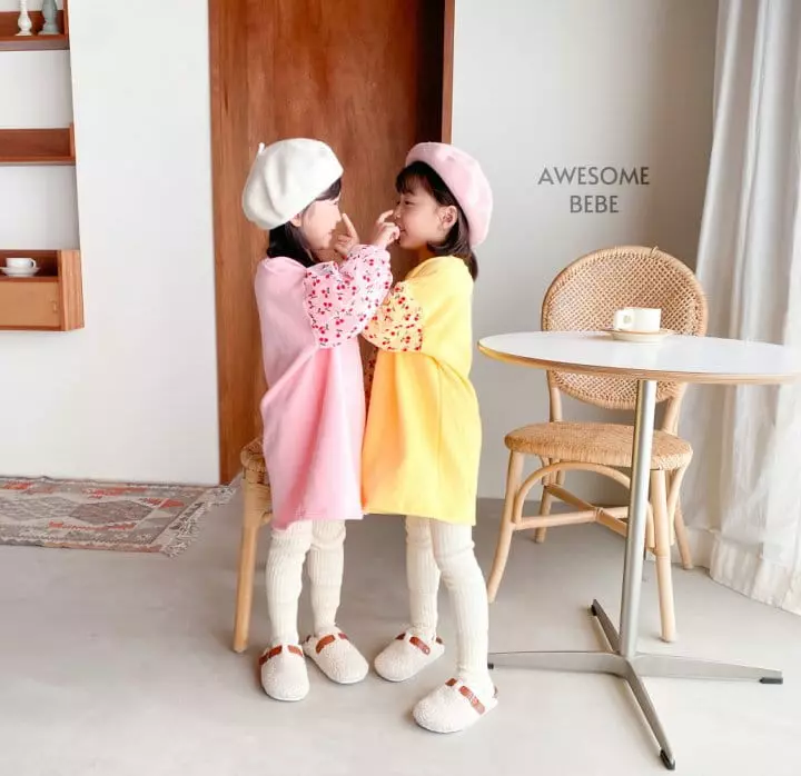 Awesome Bebe - Korean Children Fashion - #kidzfashiontrend - Cherry Sleeves Mesh Skirt - 7