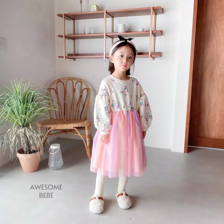 Awesome Bebe - Korean Children Fashion - #kidzfashiontrend - Unicorn One-piece - 6