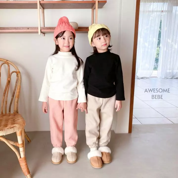 Awesome Bebe - Korean Children Fashion - #kidzfashiontrend - Frise Turtleneck Tee - 12