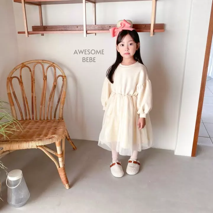Awesome Bebe - Korean Children Fashion - #littlefashionista - Snow Mesh One-piece - 10