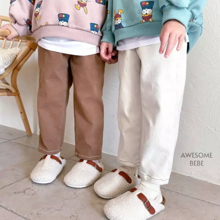 Awesome Bebe - Korean Children Fashion - #littlefashionista - Stitch Span Pants
