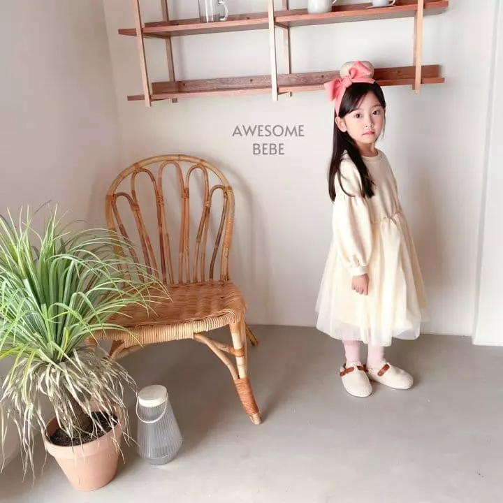 Awesome Bebe - Korean Children Fashion - #magicofchildhood - Snow Mesh One-piece - 11