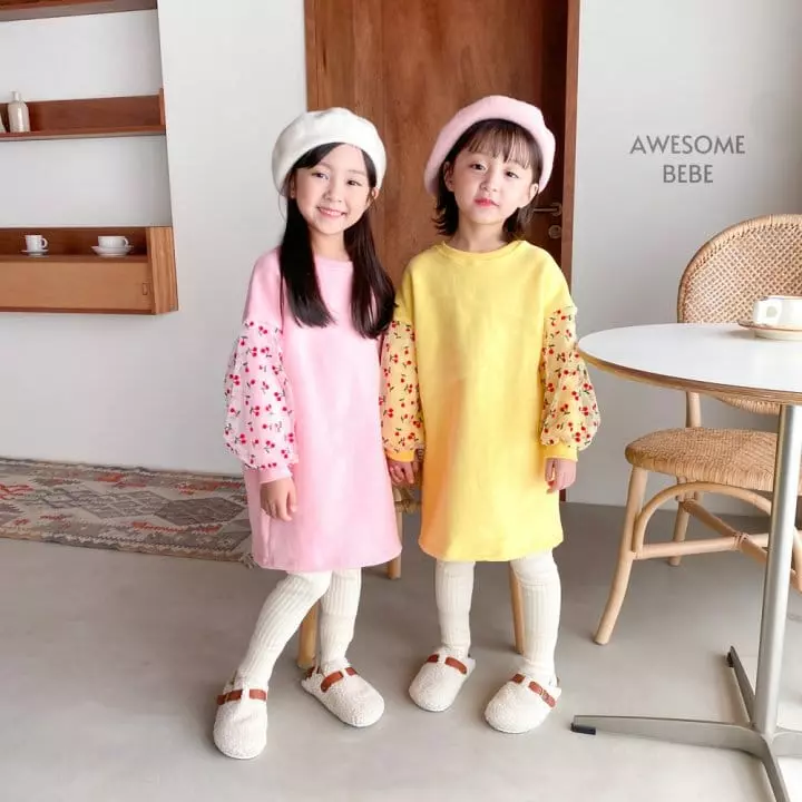 Awesome Bebe - Korean Children Fashion - #magicofchildhood - Cherry Sleeves Mesh Skirt - 10