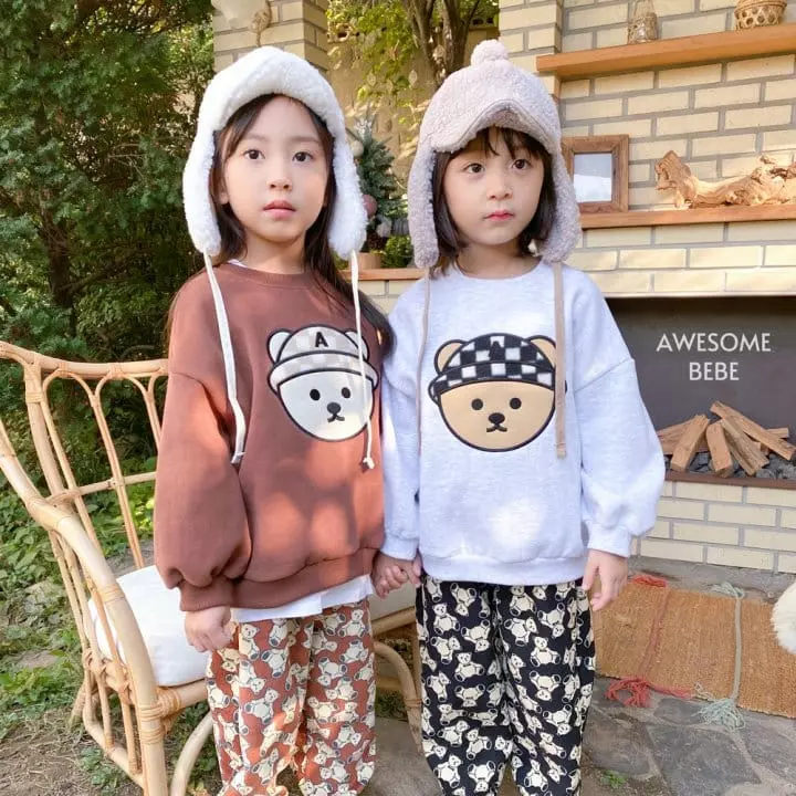 Awesome Bebe - Korean Children Fashion - #magicofchildhood - Hat Bear Sweatshirt - 3