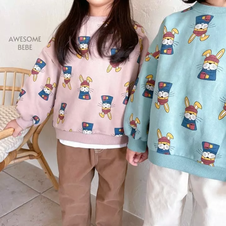 Awesome Bebe - Korean Children Fashion - #magicofchildhood - Rabbit Retro Sweatshirt
