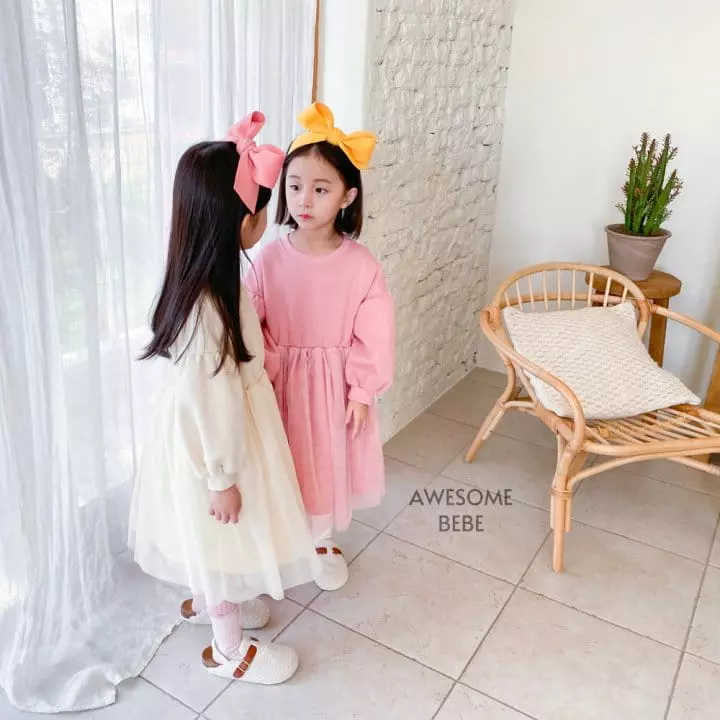 Awesome Bebe - Korean Children Fashion - #minifashionista - Snow Mesh One-piece - 12