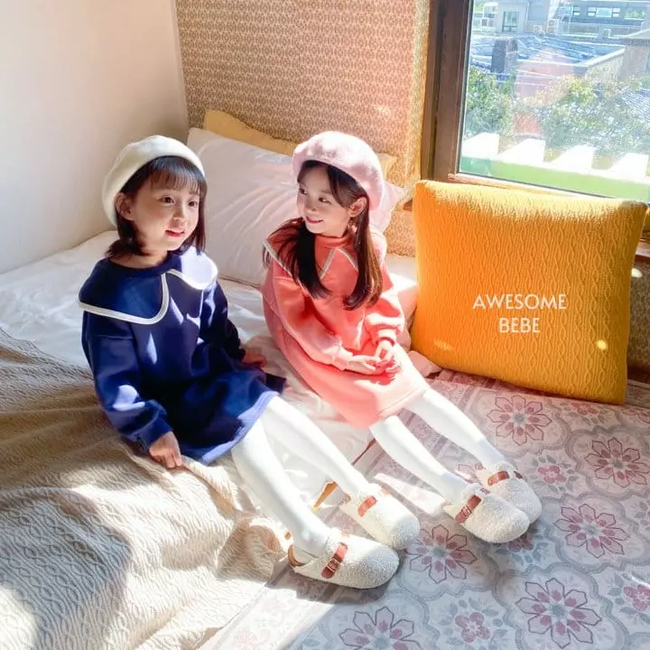 Awesome Bebe - Korean Children Fashion - #minifashionista - Sailor Fleece One-piece - 9