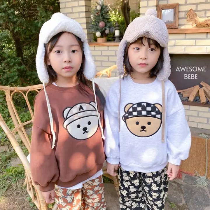 Awesome Bebe - Korean Children Fashion - #magicofchildhood - Hat Bear Sweatshirt - 4