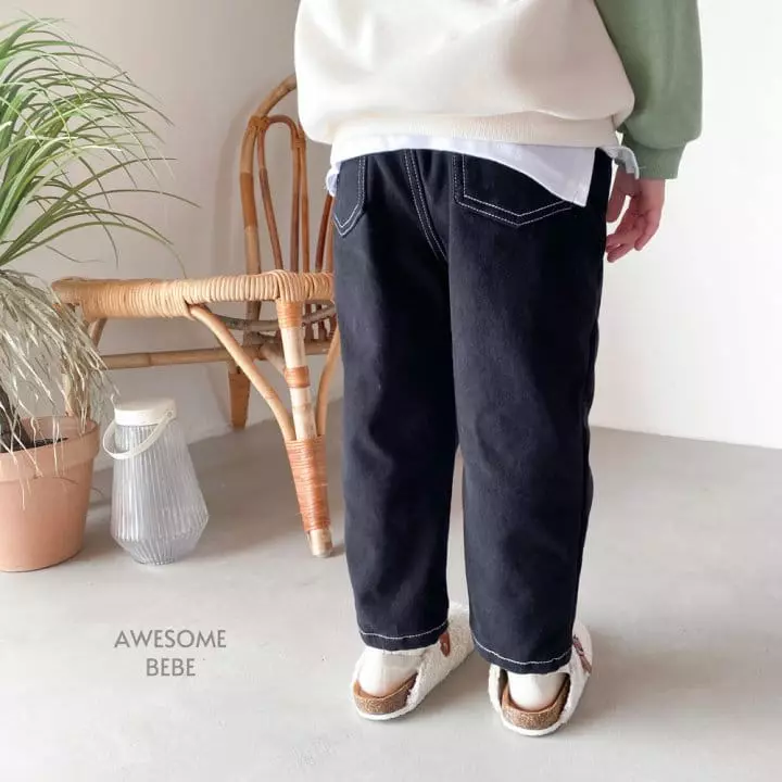 Awesome Bebe - Korean Children Fashion - #minifashionista - Stitch Span Pants - 3