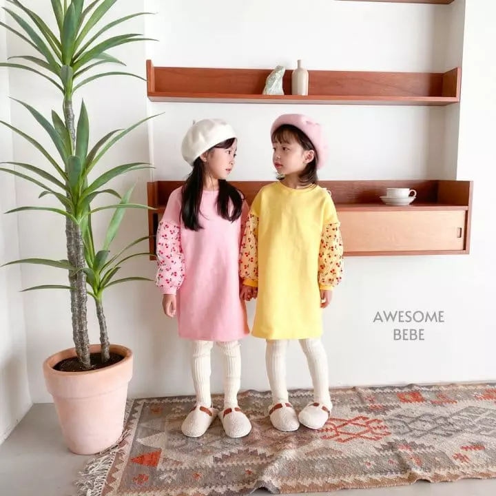 Awesome Bebe - Korean Children Fashion - #prettylittlegirls - Cherry Sleeves Mesh Skirt - 12