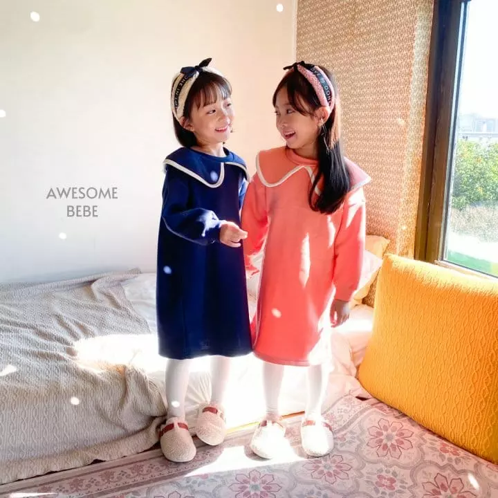 Awesome Bebe - Korean Children Fashion - #prettylittlegirls - Sailor Fleece One-piece - 10