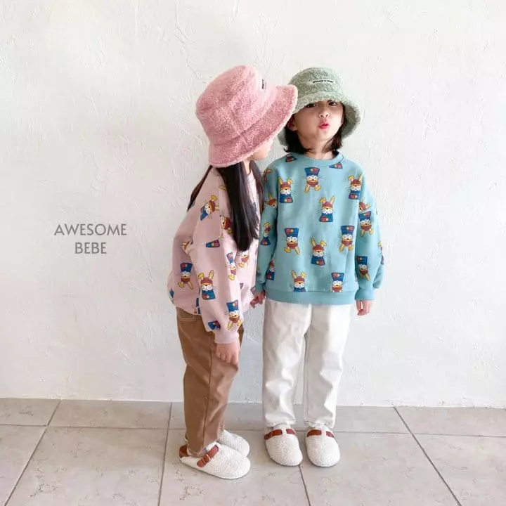 Awesome Bebe - Korean Children Fashion - #prettylittlegirls - Rabbit Retro Sweatshirt - 3