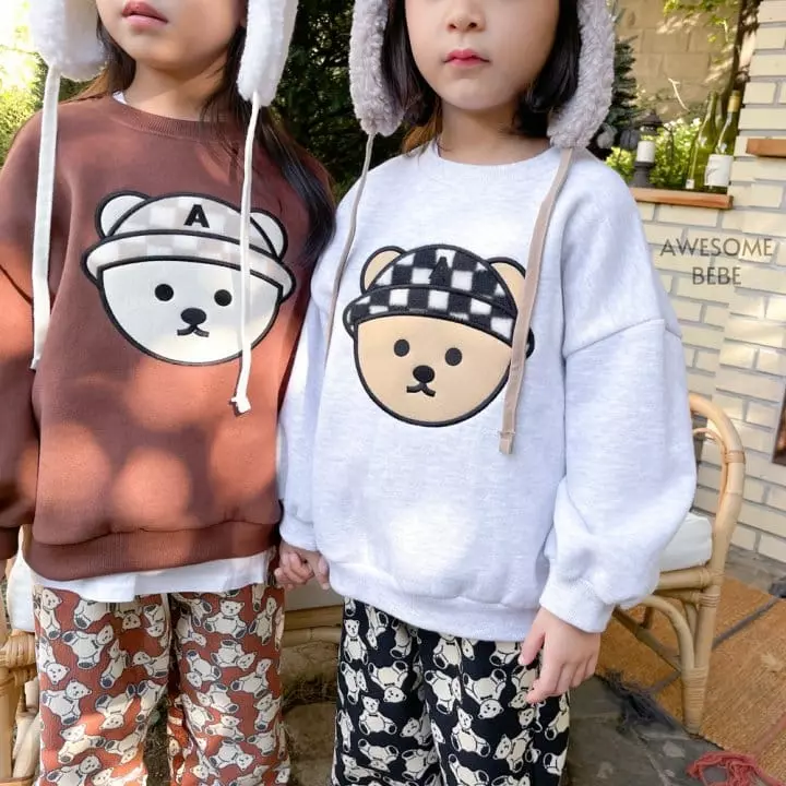 Awesome Bebe - Korean Children Fashion - #stylishchildhood - Hat Bear Sweatshirt - 8