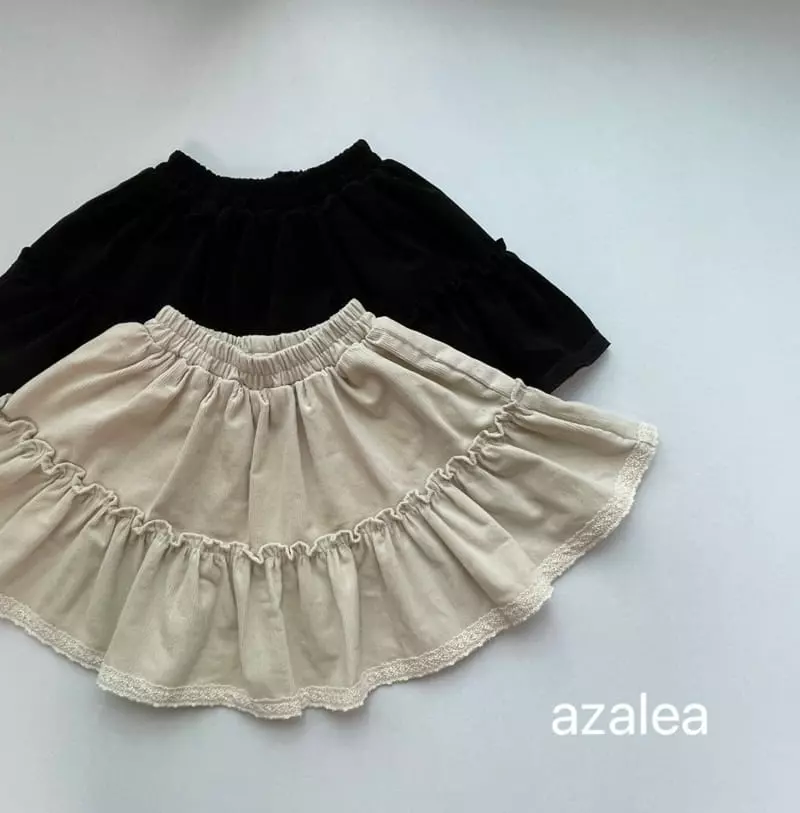 Azalea - Korean Children Fashion - #fashionkids - Frill Rib Skirt - 4