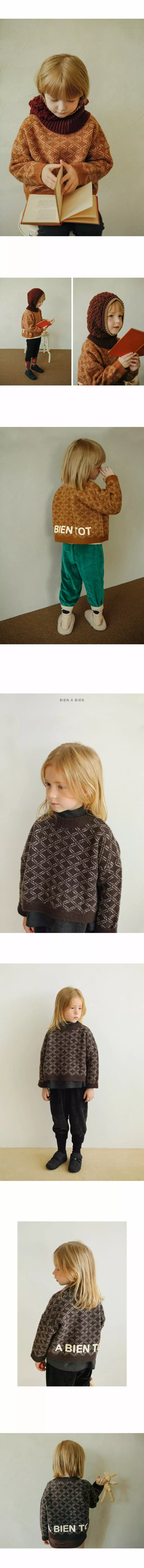 BIEN A BIEN - Korean Children Fashion Brand - #designkidswear - Plan B Knit Pullover - 2
