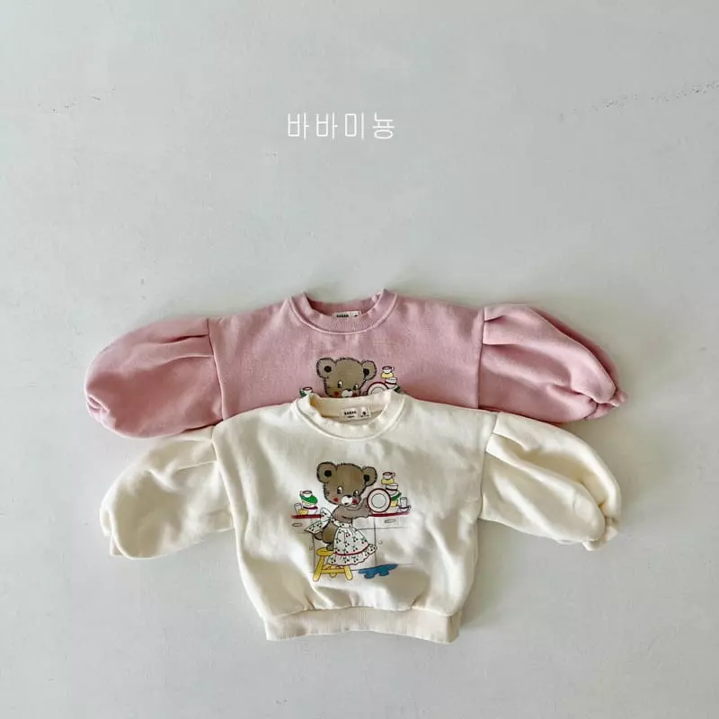 Babar Mignon - Korean Children Fashion - #Kfashion4kids - Kitchen Bear Sweatshirt - 9