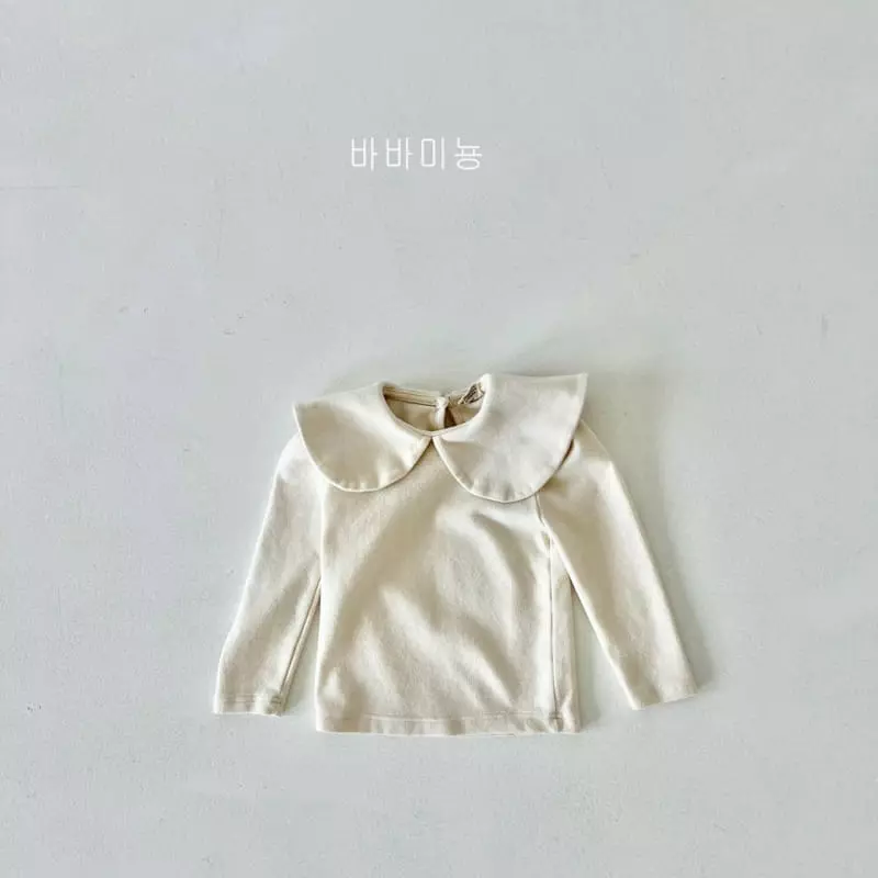 Babar Mignon - Korean Children Fashion - #Kfashion4kids - Winter Big Collar Shirring Tee - 2