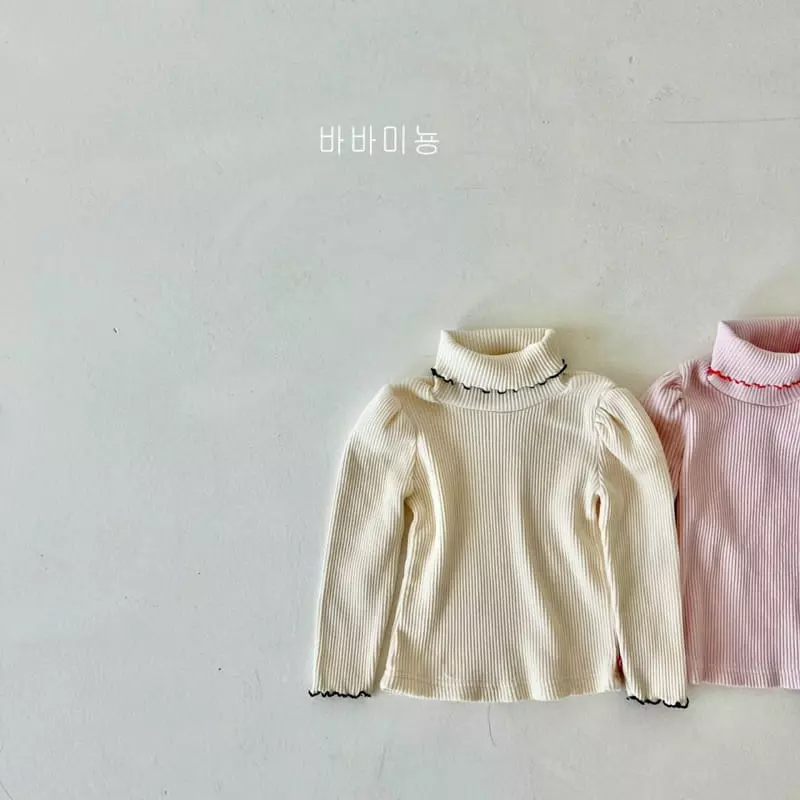 Babar Mignon - Korean Children Fashion - #childofig - Terry Turtleneck Tee - 5