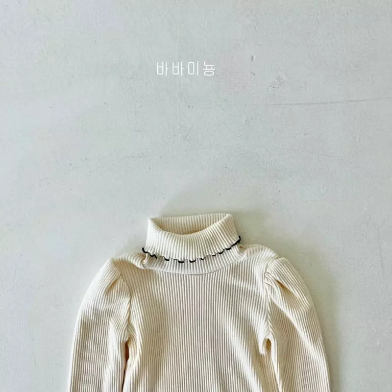 Babar Mignon - Korean Children Fashion - #childofig - Terry Turtleneck Tee - 6