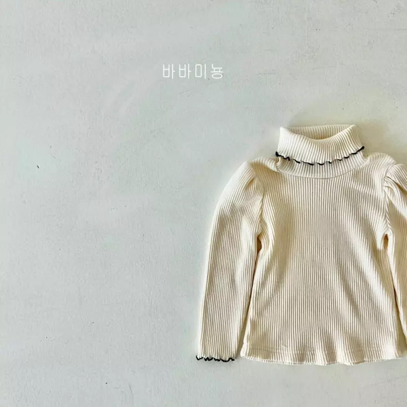 Babar Mignon - Korean Children Fashion - #childrensboutique - Terry Turtleneck Tee - 7