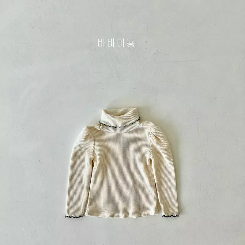 Babar Mignon - Korean Children Fashion - #designkidswear - Terry Turtleneck Tee - 8