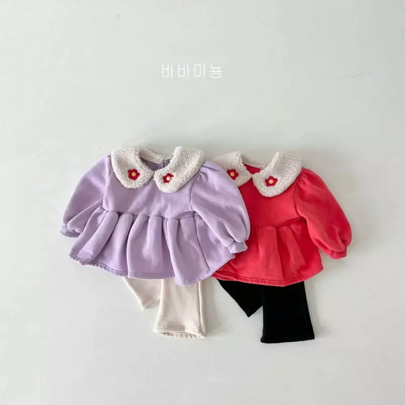 Babar Mignon - Korean Children Fashion - #designkidswear - Collar Sweatshirt - 2