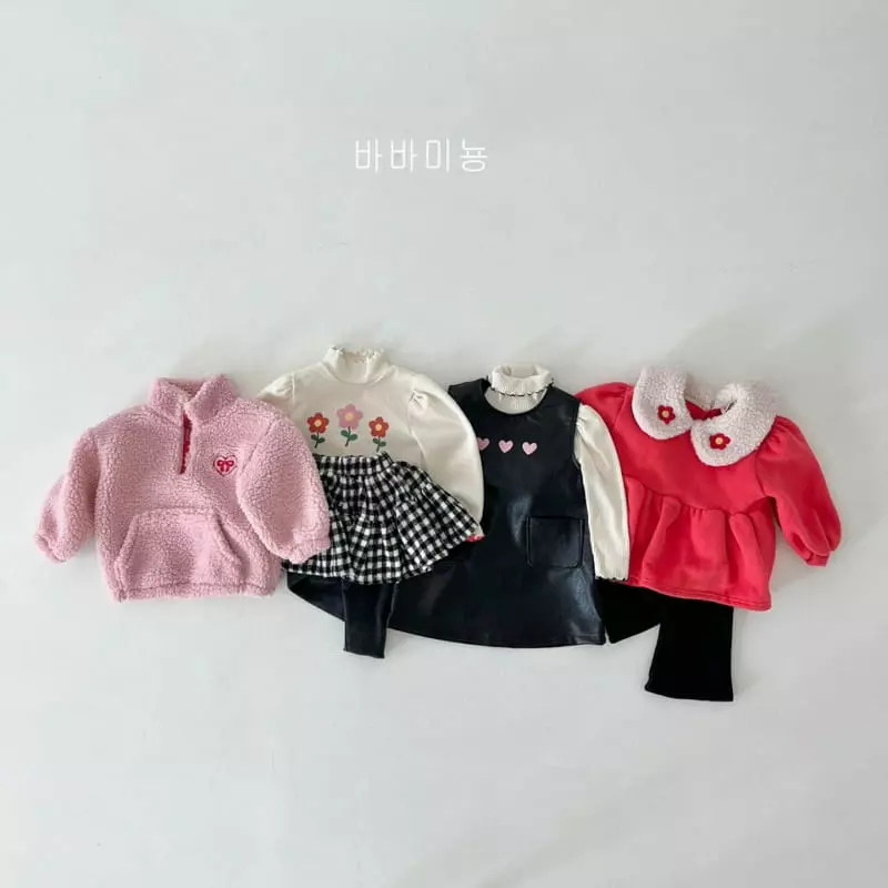 Babar Mignon - Korean Children Fashion - #discoveringself - Heart Leather One-piece - 7
