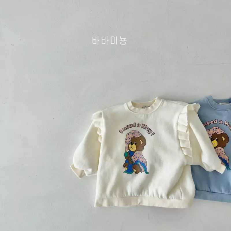 Babar Mignon - Korean Children Fashion - #designkidswear - Bear Long Sweatshirt - 4
