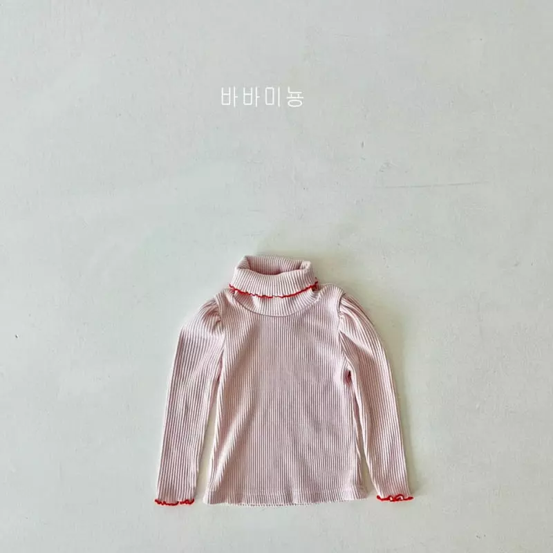 Babar Mignon - Korean Children Fashion - #fashionkids - Terry Turtleneck Tee - 10