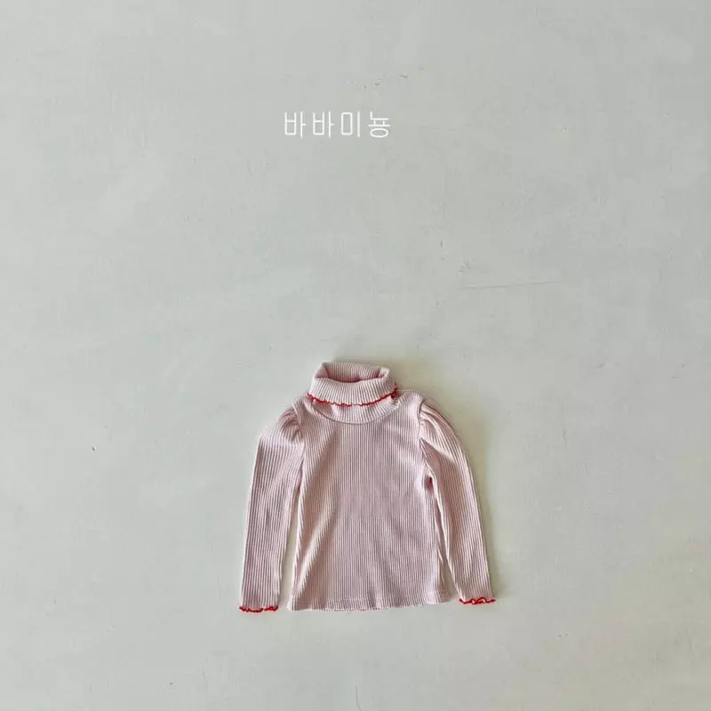 Babar Mignon - Korean Children Fashion - #kidsshorts - Terry Turtleneck Tee - 11