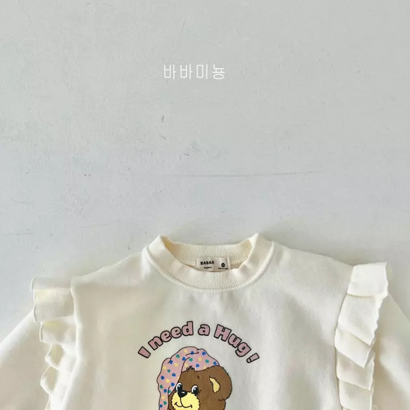 Babar Mignon - Korean Children Fashion - #kidsshorts - Bear Long Sweatshirt - 6