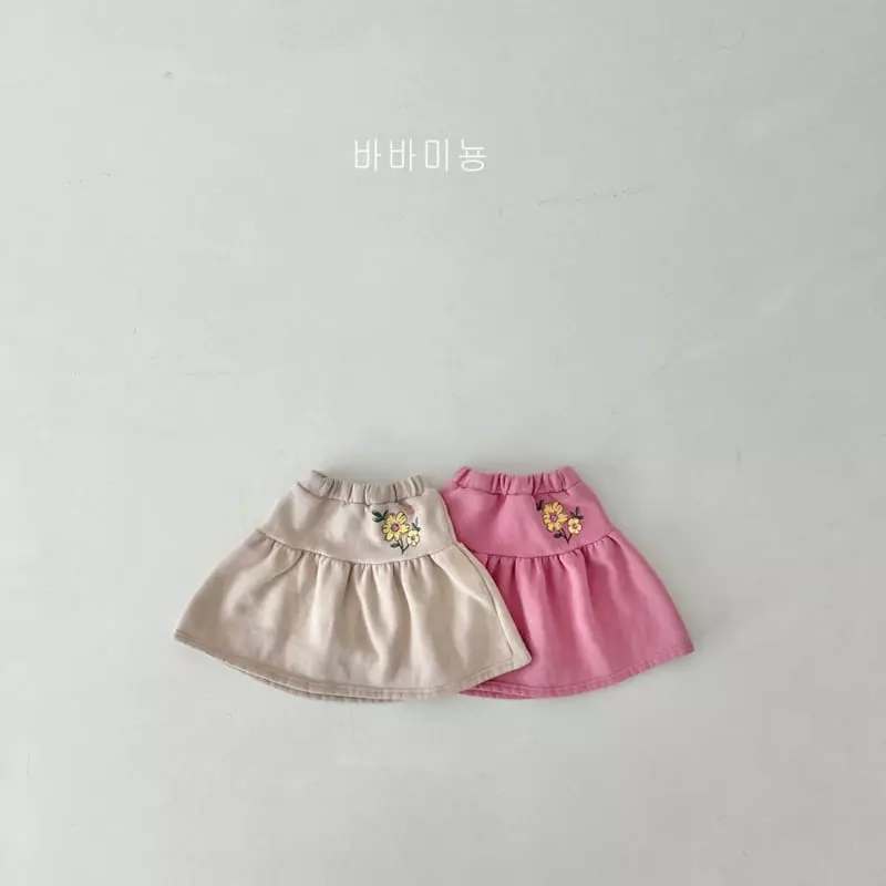 Babar Mignon - Korean Children Fashion - #kidsstore - Flower Long Skirt