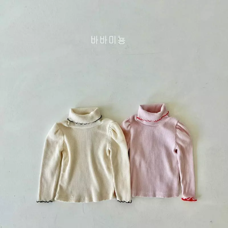 Babar Mignon - Korean Children Fashion - #magicofchildhood - Terry Turtleneck Tee - 2