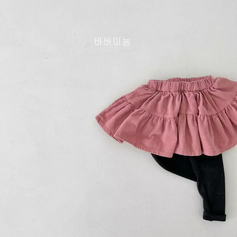 Babar Mignon - Korean Children Fashion - #minifashionista - Rib Cancan Skirt Leggings - 9
