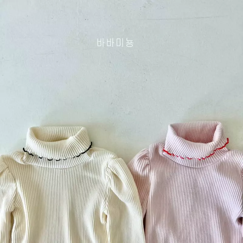 Babar Mignon - Korean Children Fashion - #minifashionista - Terry Turtleneck Tee - 4
