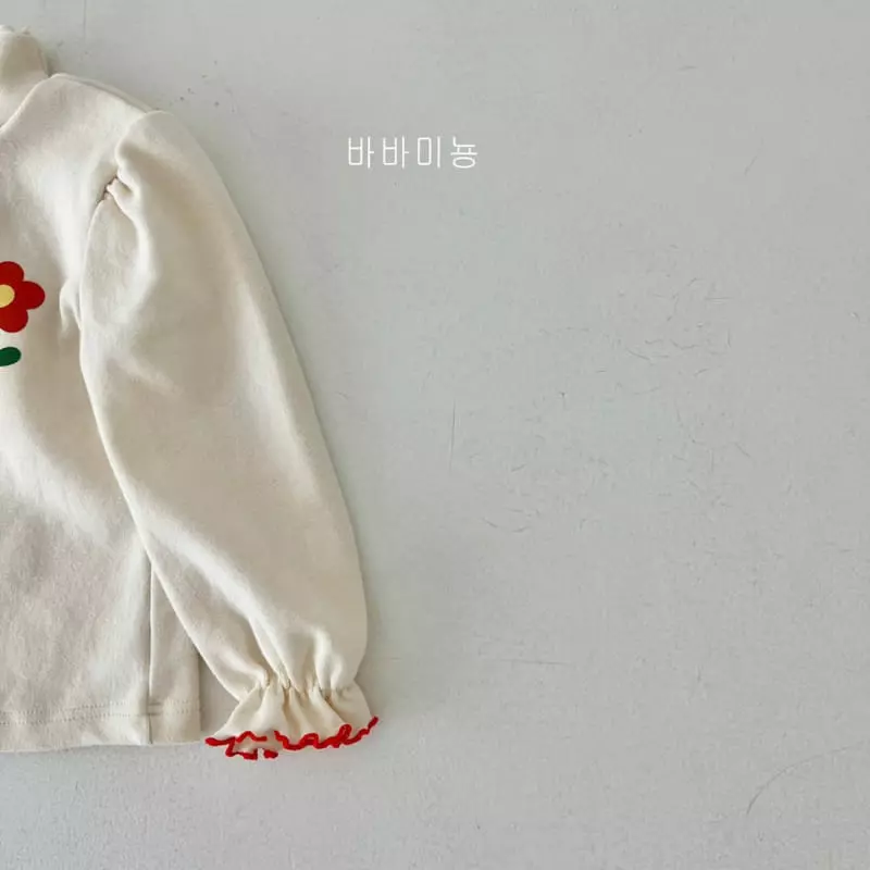 Babar Mignon - Korean Children Fashion - #stylishchildhood - Flower Turtleneck Tee - 11