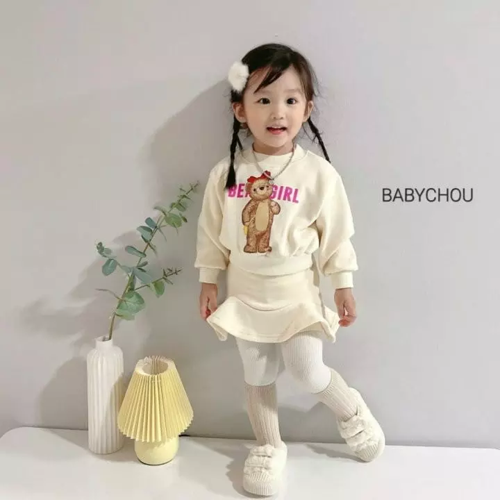 Babychou - Korean Children Fashion - #Kfashion4kids - Bear Girl Set - 9