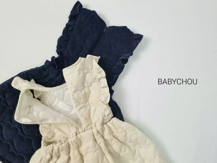 Babychou - Korean Children Fashion - #childofig - Quilting One-piece - 4