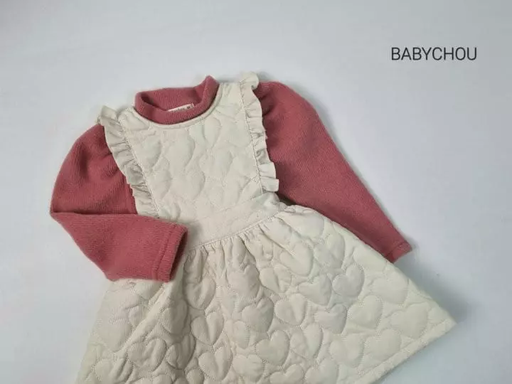 Babychou - Korean Children Fashion - #designkidswear - Quilting One-piece - 5