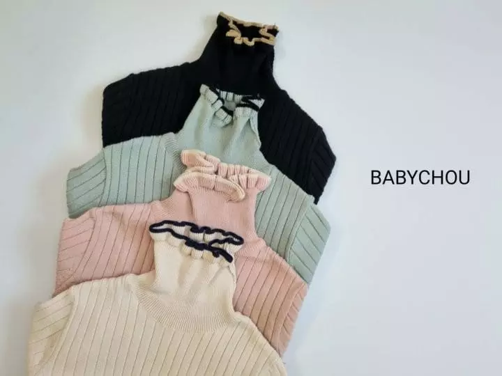 Babychou - Korean Children Fashion - #designkidswear - Nijou Turtleneck Tee