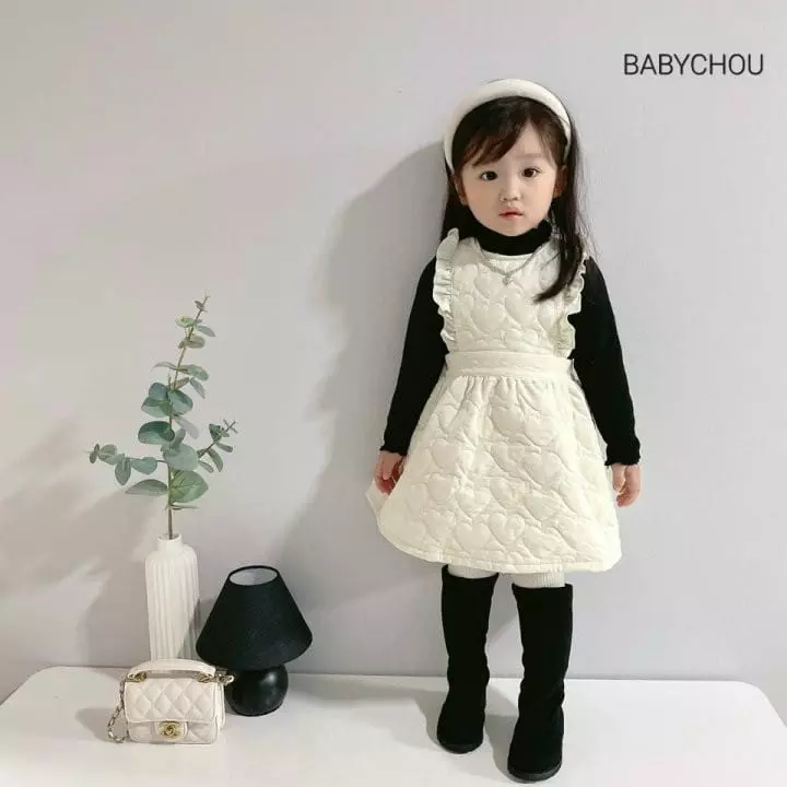 Babychou - Korean Children Fashion - #discoveringself - Quilting One-piece - 6