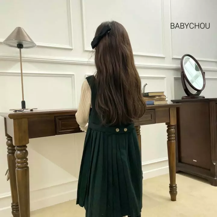 Babychou - Korean Children Fashion - #fashionkids - Pleats One-piece - 9