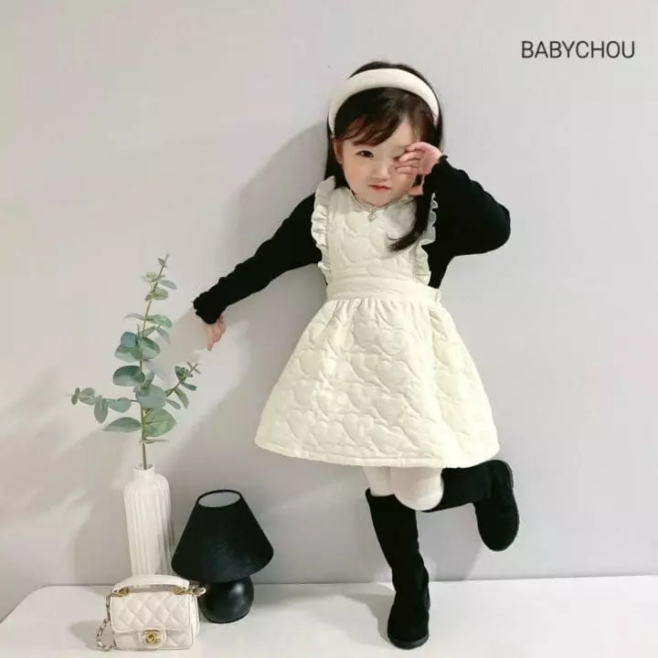 Babychou - Korean Children Fashion - #fashionkids - Quilting One-piece - 7