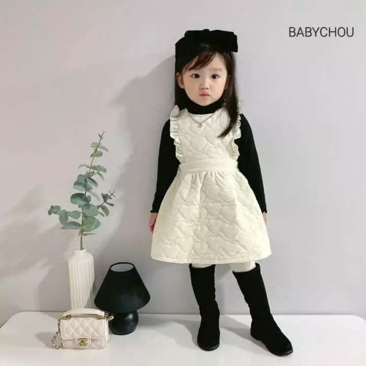 Babychou - Korean Children Fashion - #kidsshorts - Quilting One-piece - 8