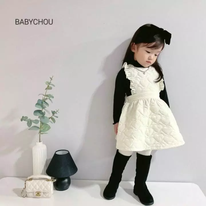 Babychou - Korean Children Fashion - #kidsstore - Quilting One-piece - 9
