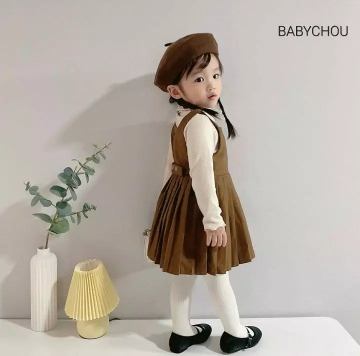 Babychou - Korean Children Fashion - #kidzfashiontrend - Pleats One-piece - 12