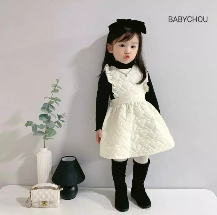 Babychou - Korean Children Fashion - #kidzfashiontrend - Quilting One-piece - 10