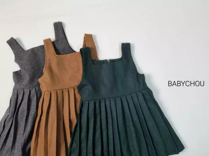Babychou - Korean Children Fashion - #minifashionista - Pleats One-piece - 2