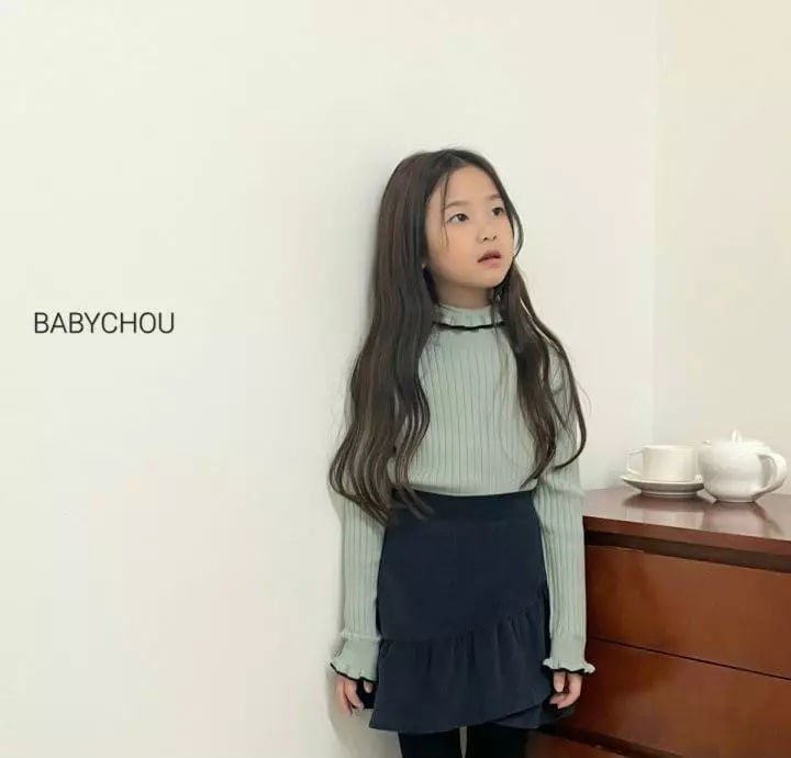 Babychou - Korean Children Fashion - #todddlerfashion - Nijou Turtleneck Tee - 12
