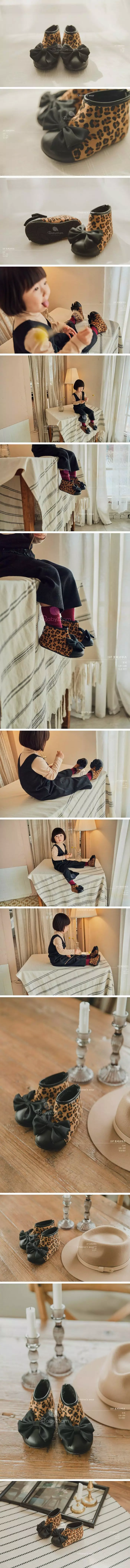 Babyzzam - Korean Children Fashion - #childrensboutique - Leopard Co Boots 